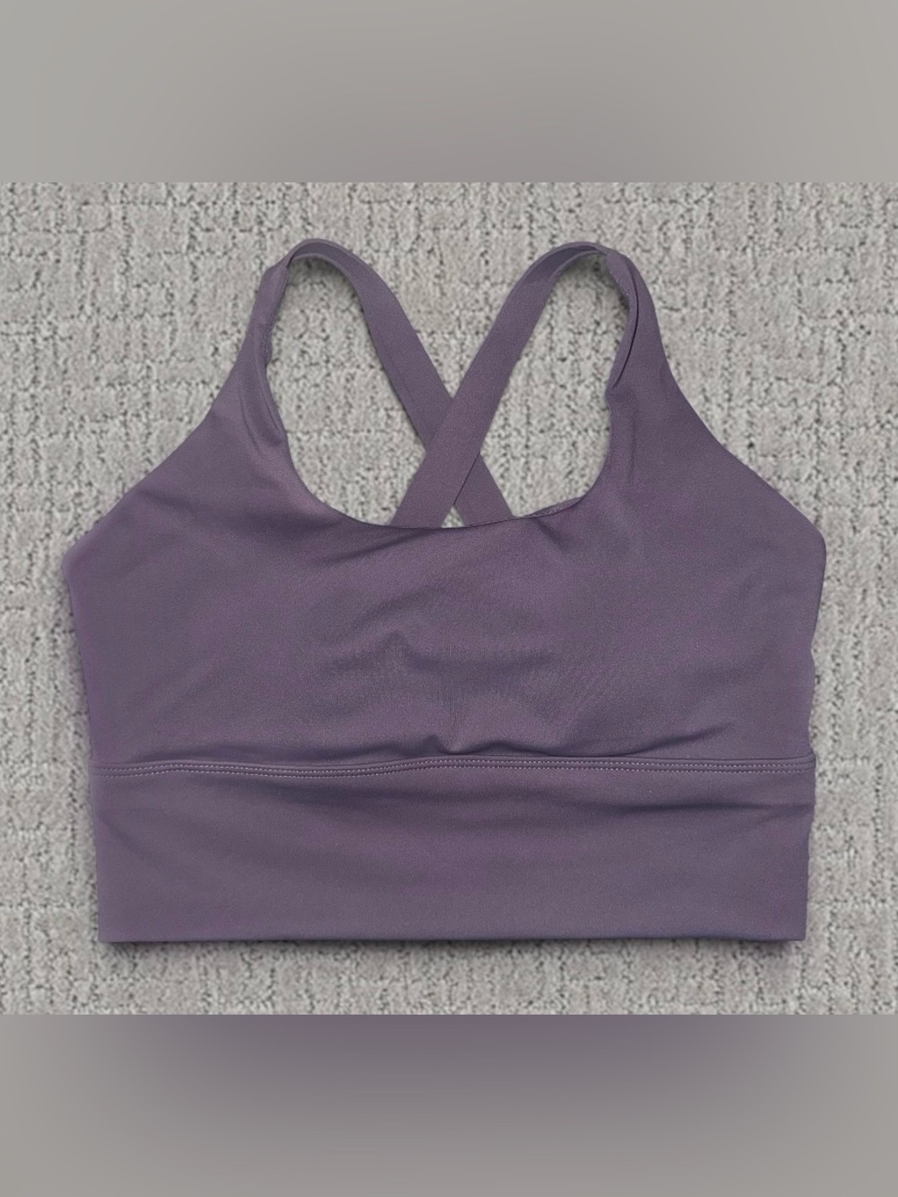 Gray Padded Longline Sports Bra - XS/S